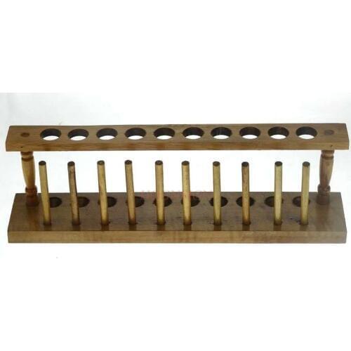 Wooden test tube rack 10 hole diameter 20mm wooden wooden test tube rack chemical laboratory supplies consumables
