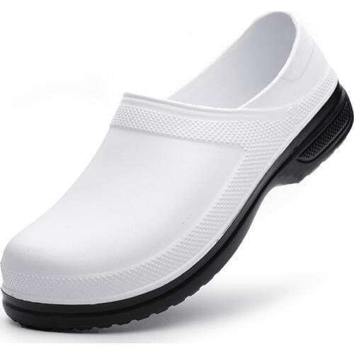 EVA Hotel Kitchen Clogs Non-slip Waterproof Oil-proof Work Shoes Resistant Cook Chef Shoes For Men Sandals Plus Size 39-49