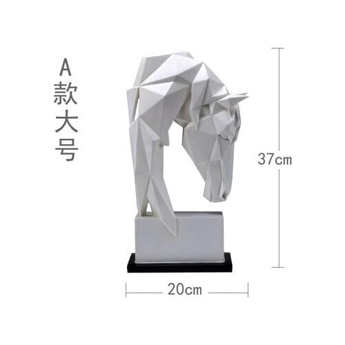 Animal horse head decorates a north Europe contracted geometry handicraft furnishes home sitting room Crafts home decoration