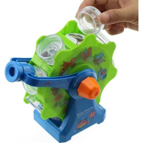 Kids Ferris Wheel Insect Viewer Microscope Bug Observer Biology Science Kits Learning Toys