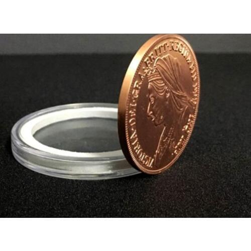 Queen Victoria Ancient Coin (Red Copper) Coin Magic Tricks Illusions Gimmick Close up Magic Props Stage Magician trucos de magia