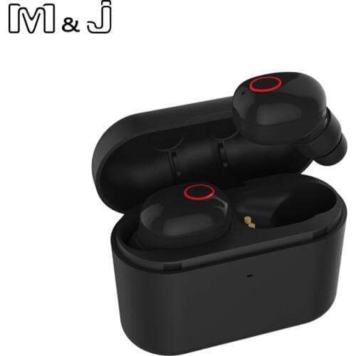 M&J F12 TWS Handsfree Earpiece Mini Headset HiFi Stereo Bluetooth Earbuds Buds Wireless Earphone Headphone for iOS Android