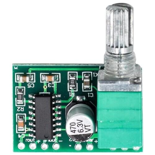 Mini PAM8403 DC 5V 2 Channel USB Digital Audio Amplifier Board Module 2 * 3W Volume Control With Potentionmeter Portable Audio