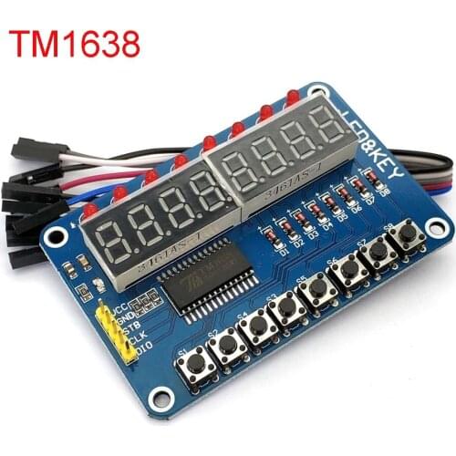 TM1638 Module Key Display for AVR Arduino New 8-Bit Digital LED Tube 8-Bit