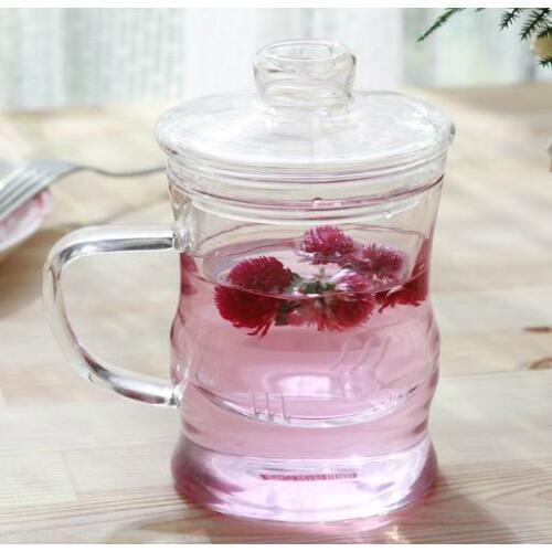 Free shipping three piece set for one cup, heat reisistant glass gongfu strainer filter tea cups