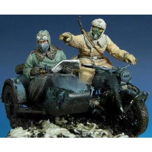 German Resin Soldiers of World War II Winter German Soldiers Two-Person Kit Model 1:35