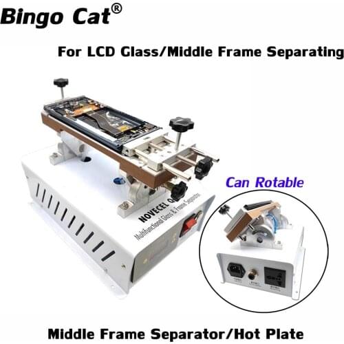 Newest Q20 Curved Screen Glass Middle Frame Separating Machine Hot Plate For Samsung Huawei Bezel LCD Removing Repair Tools