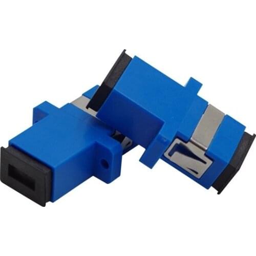 100% new LANLIFANG 200pcs Fiber Optic Connector Adapter FTTH SC/UPC-SC/UPC SM Flange Singlemode Simplex SC-SC Coupler