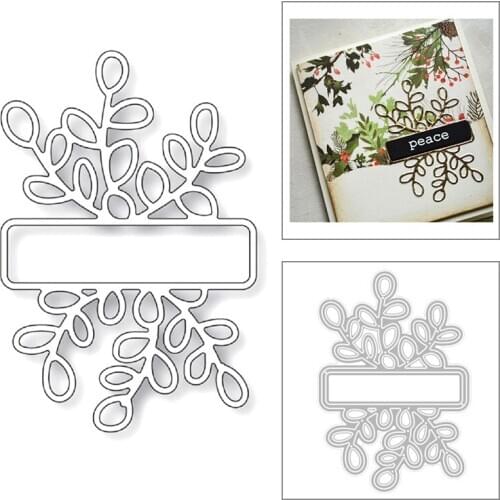 2020 New Banner Label Bookmark Chat Bubbles Catkins Metal Cutting Dies Cut For Making Greeting Card Paper Scrapbooking No Stamps