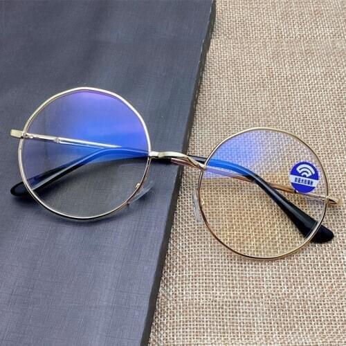 Round blue light blocking glasses Spectacle Frame mens computer glasses Anti Blue Light clear glasses women eyeglasses frames