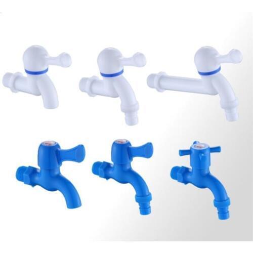 Plastic faucet pp mini tap male thread white small Bibcock easy install washing machine wholesale garden