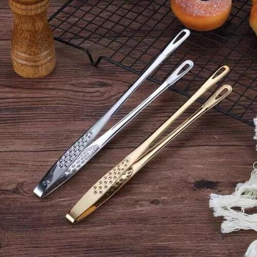 1pc Long Kitchen Tongs Heat Resistant BBQ Salads Grilling Clip Bread Meat Clamp Tool Roasting Clamp Cooking Utensils Tongs