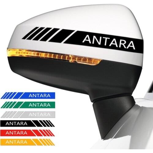 2pcs/lot Car Styling Rearview Mirror Car Sticker Decal For opel Antara 2006-2020 Emblems Car Accessories