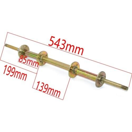 540mm Rear Axle Fit For DIY 49cc 50cc 110cc 125cc Electric Mini Kids Go Buggy ATV Electric Vehicle Kart Quad Bike Scooter Parts