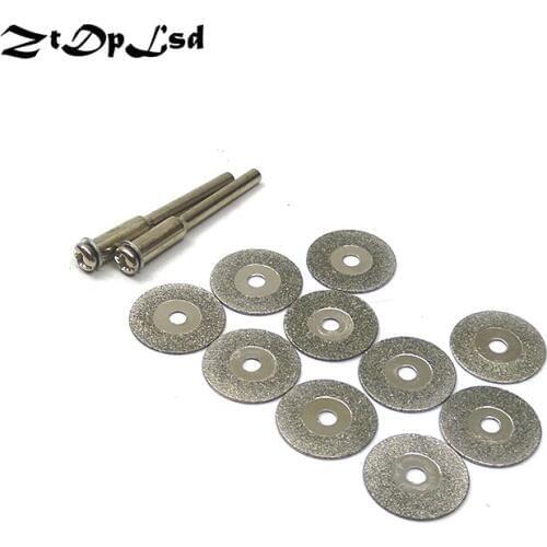 ZtDpLsd 10pcs 16mm Dremel Accessories Diamond Grinding Wheel Saw Mini Circular Saw Cutting Disc Dremel Rotary Tool Diamond Disc