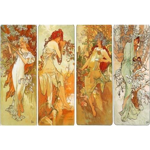 Alphonse mucha Poster Silk Fabric Print Poster Print Cloth Fabric Wall Poster Custom Satin Poster