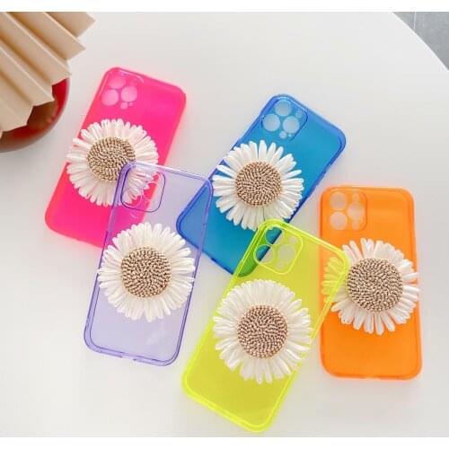 DIY Sunflower Colorful Case For iPhone 12 Pro Max Soft TPU Case for iPhone 11 Pro XS XR iPhone 7 X 8 SE 2020 6s 6 Plus Capa