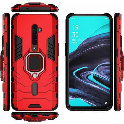 Finger Ring Case For OPPO Reno 2 Z 2Z 2F Magnetic Armor Shockproof Cover on For OPPO Reno 2Z 2F 2 Z RenoZ Reno2 Reno2F Reno2Z