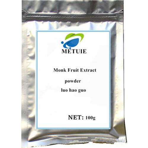 Hot sale Zero Calories Sweeteners Monk Fruit Extract, Luo Han Guo Monk Fruit Extract Powder Mogroside With Best Flavor