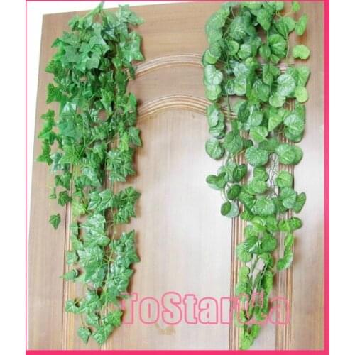 Artificial green hanging /Begonia /watermelon /grapes /ivy /scindapsus vines for hotel decoration