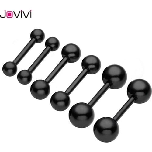 Jovivi 16G 3-5mm Ball Screw Ear Stud Stainless Steel Lip Ring Nose Ring Barbell Labret Ring Tragus Stud Ear Body Piercing