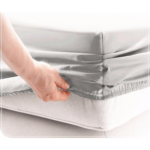 Fitted Sheet Microfiber, Brushed Finish, Wrinkle, Fade, Stain Resistant, One Fitted Bed Sheet