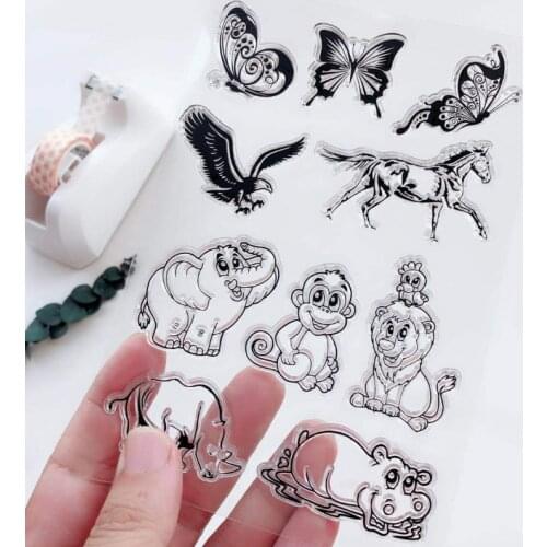 Animal Park Clear Stamps Scrapbooking Rubber Stamp Handmade DIY Decoration Craft Supplies Stamps for Card Making Silicone Stamp