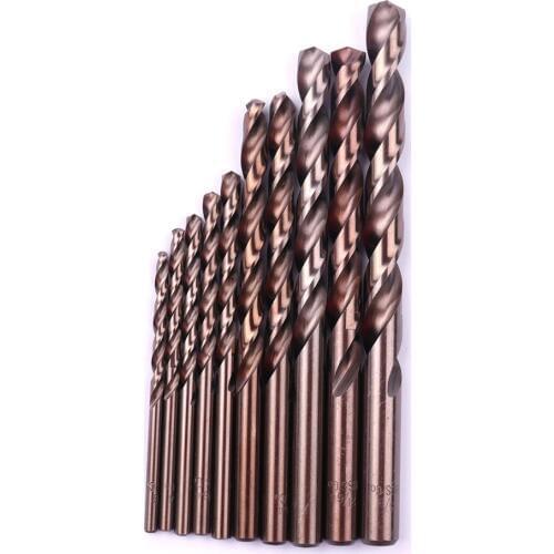 High Quality 2Pcs HSS Imperial Cobalt Drill Bit Metal Drilling Round Straight Shank Mini Twist Drill Bit Tool 1/8" To 21/64"