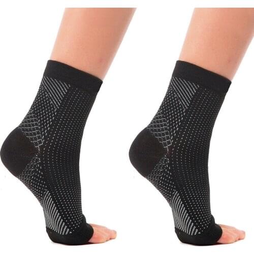 Unisex Ankle Heels Support Compression Foot Protect Angel Sleeve Heel Arch Support Pain Relief Hot Socks For Men Women 1 Pair