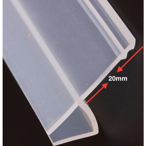 Marketing 6 8 10 12mm Glass Seals Frameless Shower Door Window Balcony Screen Sealing Strip Weatherstrip Draft Stopper 5m Big h