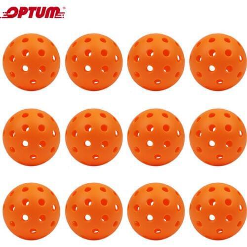 1 DOZEN (12PCS) 74mm 40 HOLES PICKLEBALL BALLS
