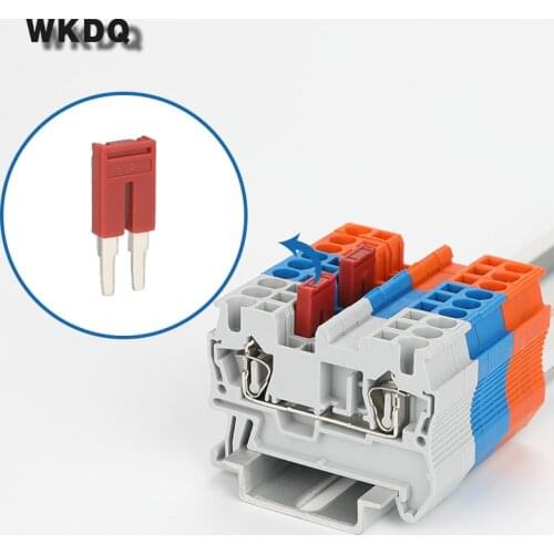 10Pcs FBS2-5 Jumpers For PT2.5 ST2.5 PT/ST 2.5 Wire Connector 2 seat FBS 2-5 DIN Rail Terminal Block Accessories Plug-In Bridge