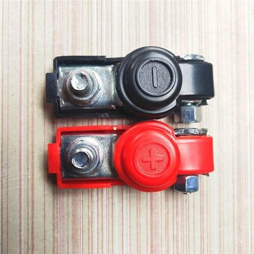 2PCS Car Battery Terminal Quick Connector Cable Clamp Clip Car Vehicle Universal Auto Replacement Parts