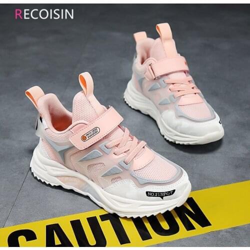 RECOISIN Children Sneakers High Quality Comfortable Kids Sports Shoes For Gilrs Fashion Casual Running Shoes Boys Basket Enfant