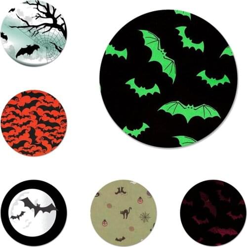 Halloween Vampire Bats Badge Brooch Pin Accessories For Clothes Backpack Decoration gift 58mm