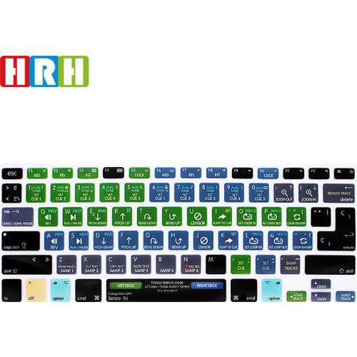 HRH Serato DJ Spanish Hotkey Shortcuts Function Silicone Keyboard Cover Protector Keypad Skin For Mac Air Pro Retina 13"15 EU/US