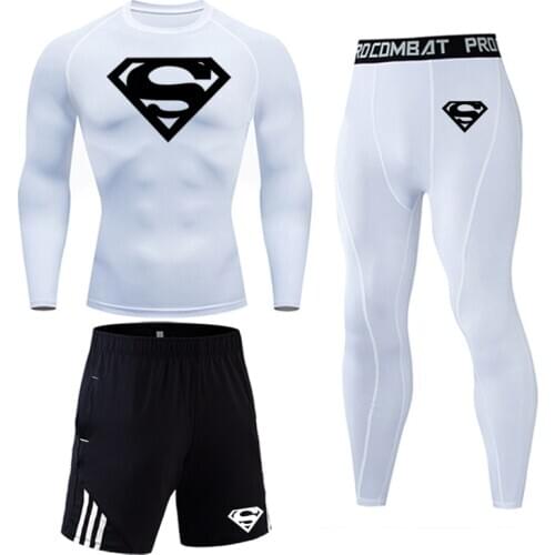 Mens Clothing Winter first layer Thermal underwear Long johns Warm Long sleeve Tights Fitness leggings skin Compression suit
