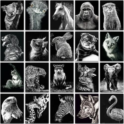 5D DIY Diamond Painting Kit animal Koala ostrich horse Cat rabbit dog Full Square&Round embroidery mosaic Cross stitch Paint