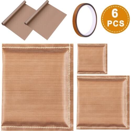 Heat Press Pillow Bundle --- 3 Transfer Pillows, 2 Cloth and 1 Tape Transfer Pillows Set Iron Pillow Mat Pad