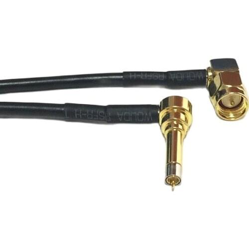 New Wireless Modem Wire SMA Male Plug Right Angle To MS156 Right Angle Connector RG174 Cable 20CM 8" Wholesale Pigtail
