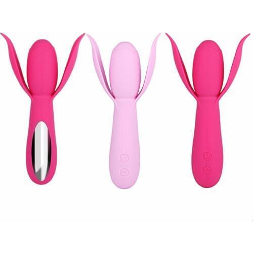 30 speed usb charging petal shaped female clitoris stimulator safe adult sex toys nipple breast message vibrators for women O2