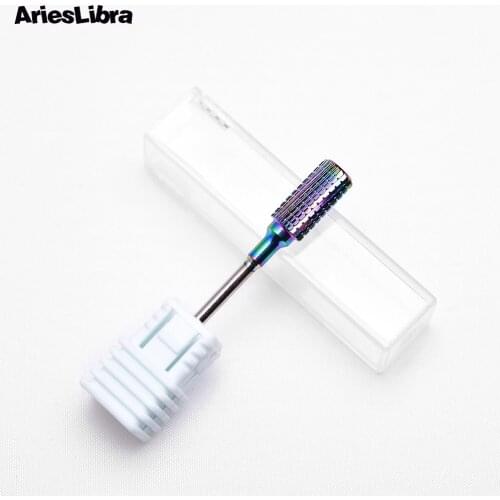 Nail Drill Bit Flat Head Alloy Symphony Electric Grinding Nail Drill Bit for Manicure Pedicure Machine Milling Cutter Nail File