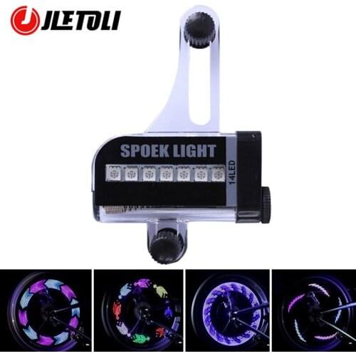 JLETOLI LED Bicycle Light Bicycle Wheel Light Signal Tire Spoke Light Night Riding Mountain Bike Accessories Bike Accessories