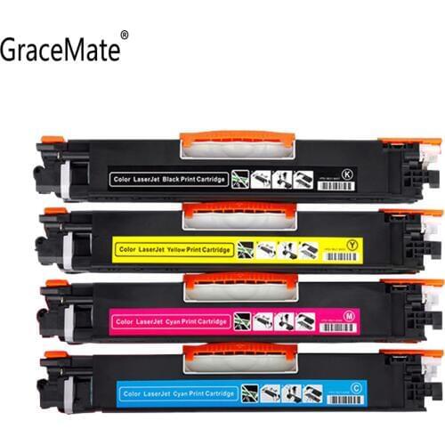 GraceMate Toner Cartridge 126A Compatible for Hp Printer CP1020 CP1021 CP1022 CP1023 CP1025 CP1025nw CP1026nw CP1027nw CP1028nw