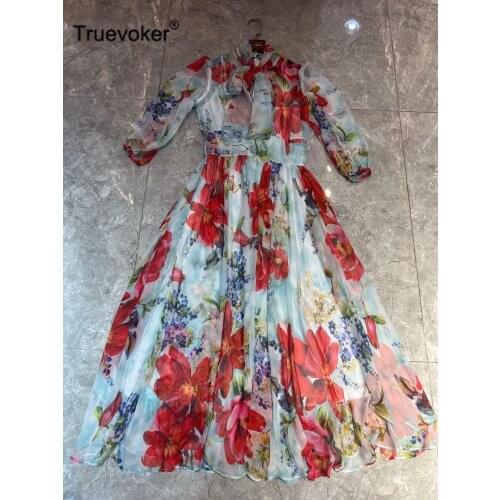 Цветочные летние платья Truevoker China At AliExpress