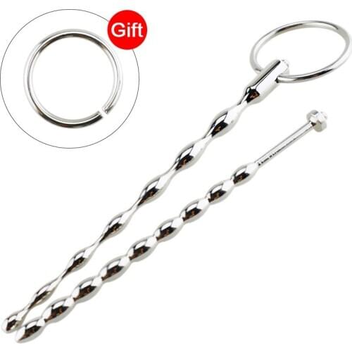 Stainless Steel Urethral Plug Urethral Sounding Urethra Horse Eye Thorn Male Urethral Dilator Adult Catheters Sex Toys For Men