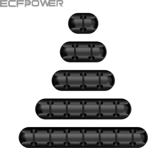 USB Cable Organizer Wire Winder Silicone Tie Fixer Wire Management organizador Cord Clip Office Desktop Phone Cables holder