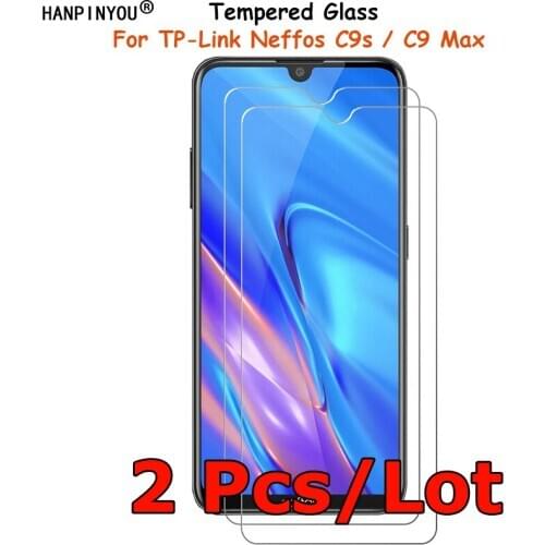 2 Pcs /Lot For TP-Link Neffos C9s / C9 Max Tempered Glass Screen Protector Explosion-proof Protective Film Toughened Guard
