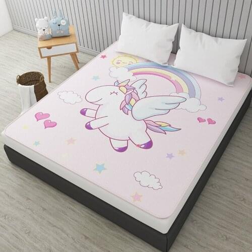 1.8m Full Bed Diaper Mattress Baby Cartoon Mattress Handicraft Protective Cover Waterproof Machine Washable Large Anti Urine