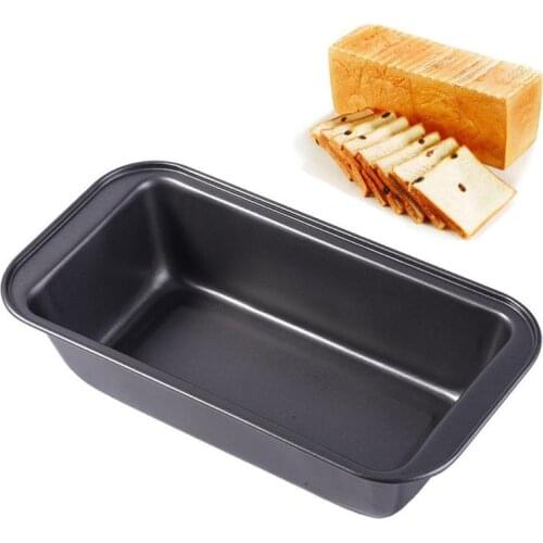 1pc Loaf Pan Rectangle Toast Bread Mold Cake Mold Carbon Steel Loaf Pastry Baking Bakeware DIY Non Stick Pan Baking Supplies